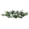 Northlight 32" Green Frosted Pine Triple Candle Holder with Christmas Ornaments and Pinecones
